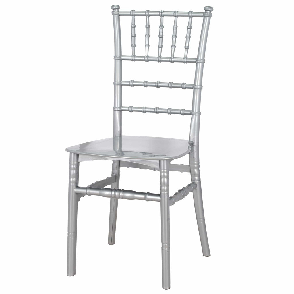 Silver Classic Resin Ballroom Chair