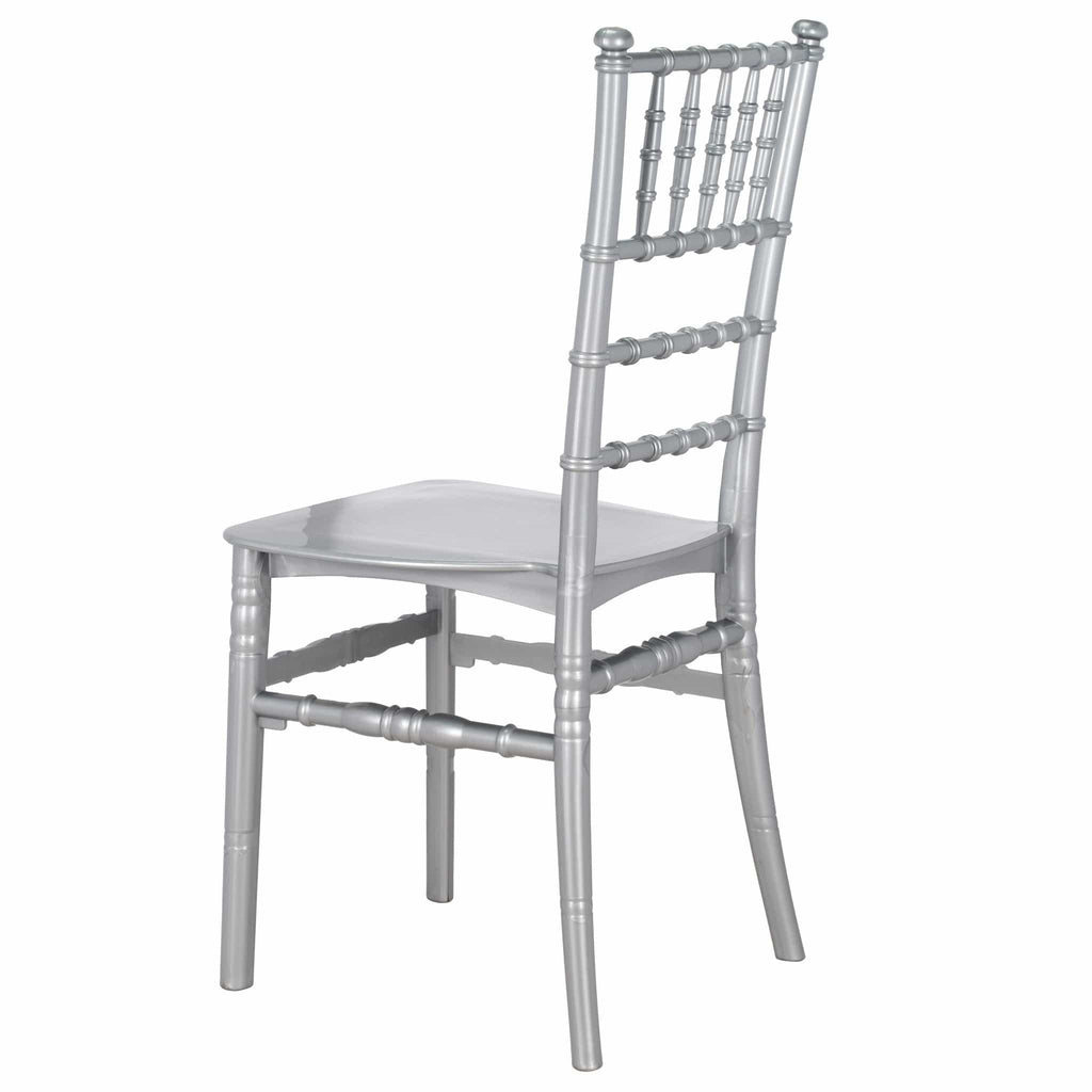 Silver Classic Resin Ballroom Chair