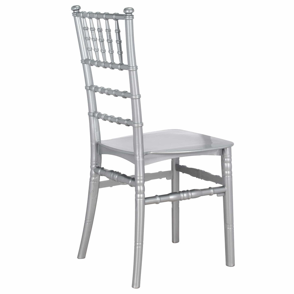 Silver Classic Resin Ballroom Chair