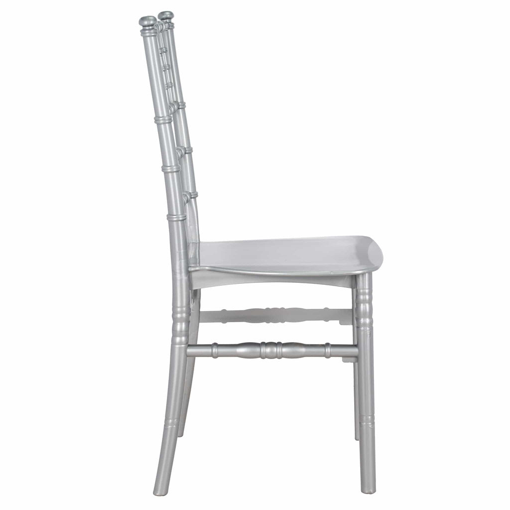 Silver Classic Resin Ballroom Chair