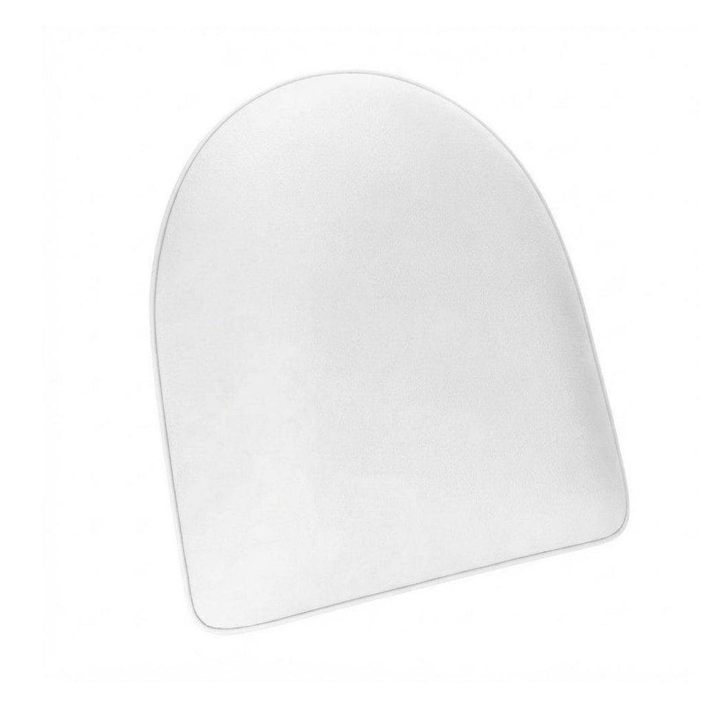 Black Ladder Back Restaurant Chair with White Vinyl Seat