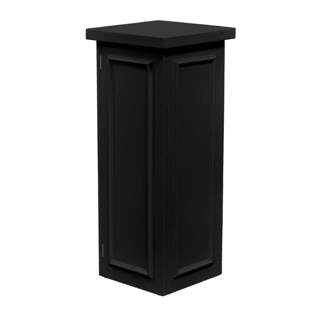 Black 12" x 12" x 34" Portable Stage Facade Post with 14" x 14" Top