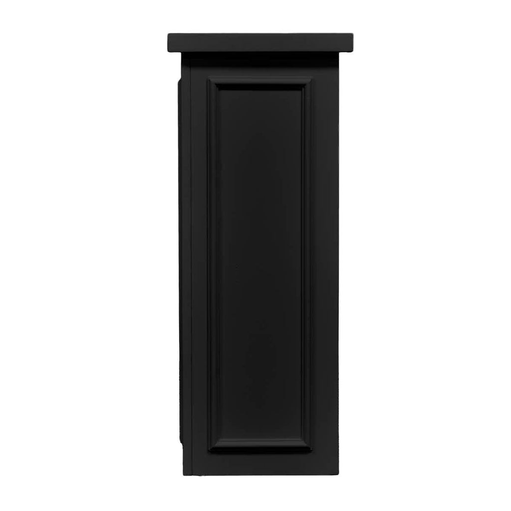 Black 12" x 12" x 34" Portable Stage Facade Post with 14" x 14" Top