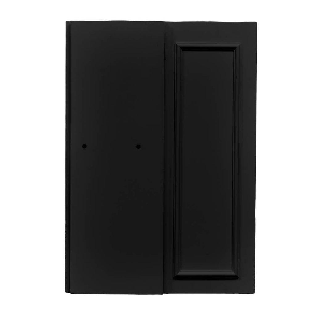 Black 12" x 12" x 34" Portable Stage Facade Post with 14" x 14" Top