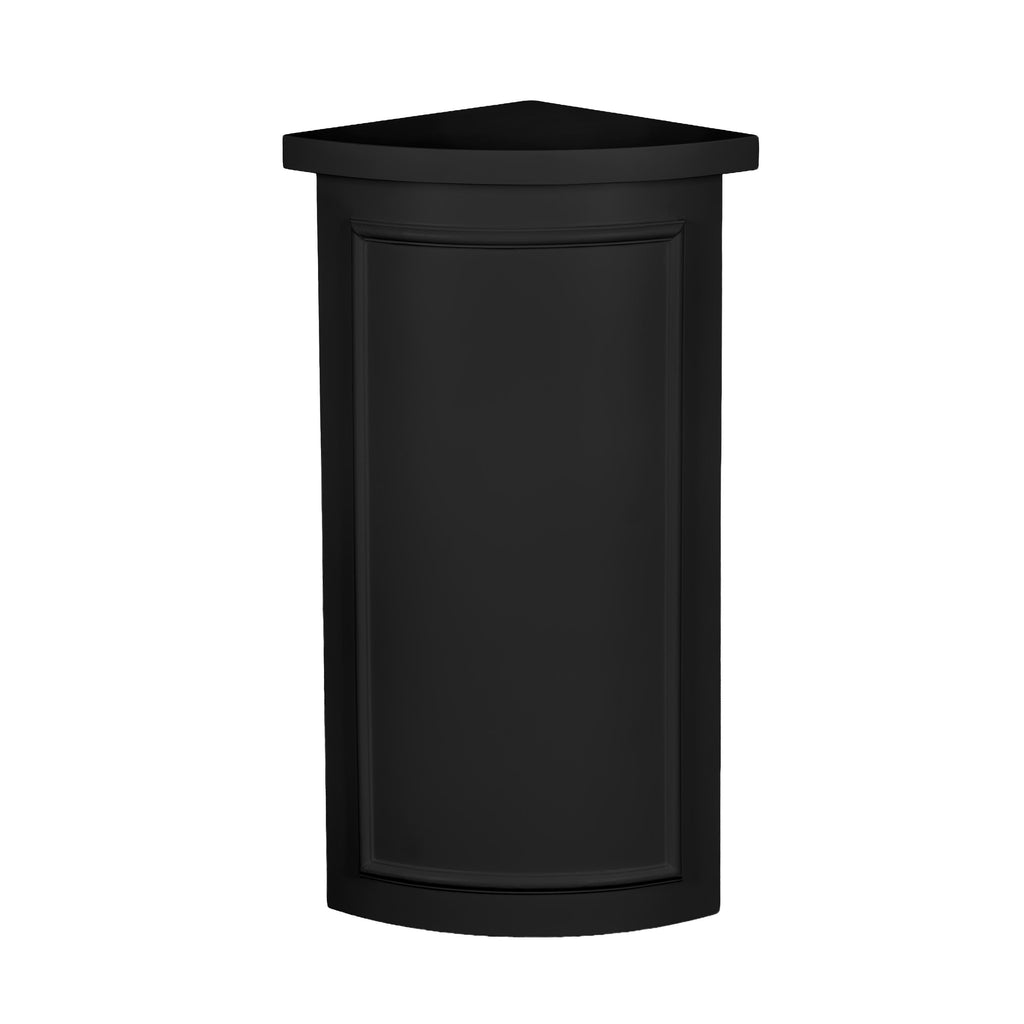 Black 12" x 12" x 34" Portable Rounded Stage Facade Post
