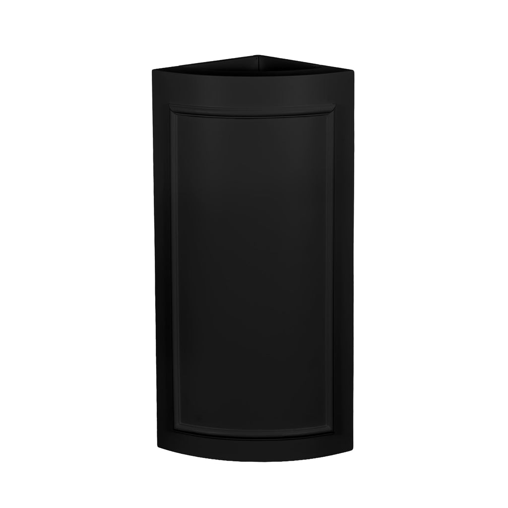 Black 12" x 12" x 34" Portable Rounded Stage Facade Post