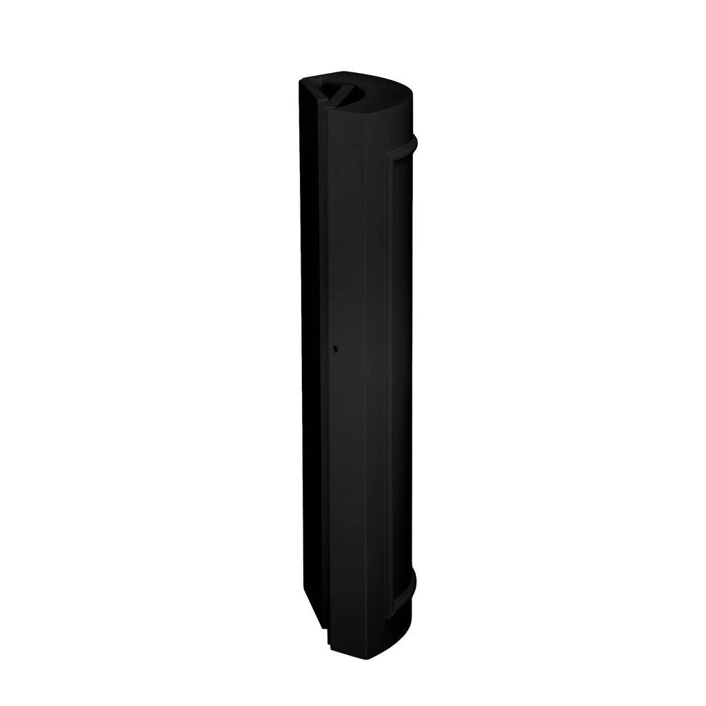 Black 12" x 12" x 34" Portable Rounded Stage Facade Post