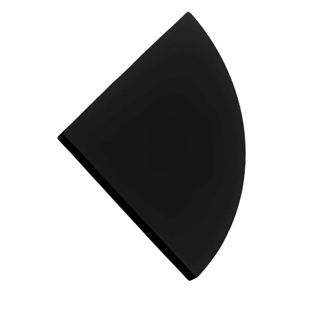 Black 12" x 12" x 34" Portable Rounded Stage Facade Post