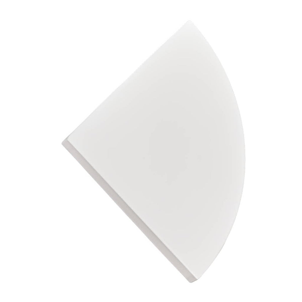 White 12" x 12" x 34" Portable Rounded Stage Facade Post