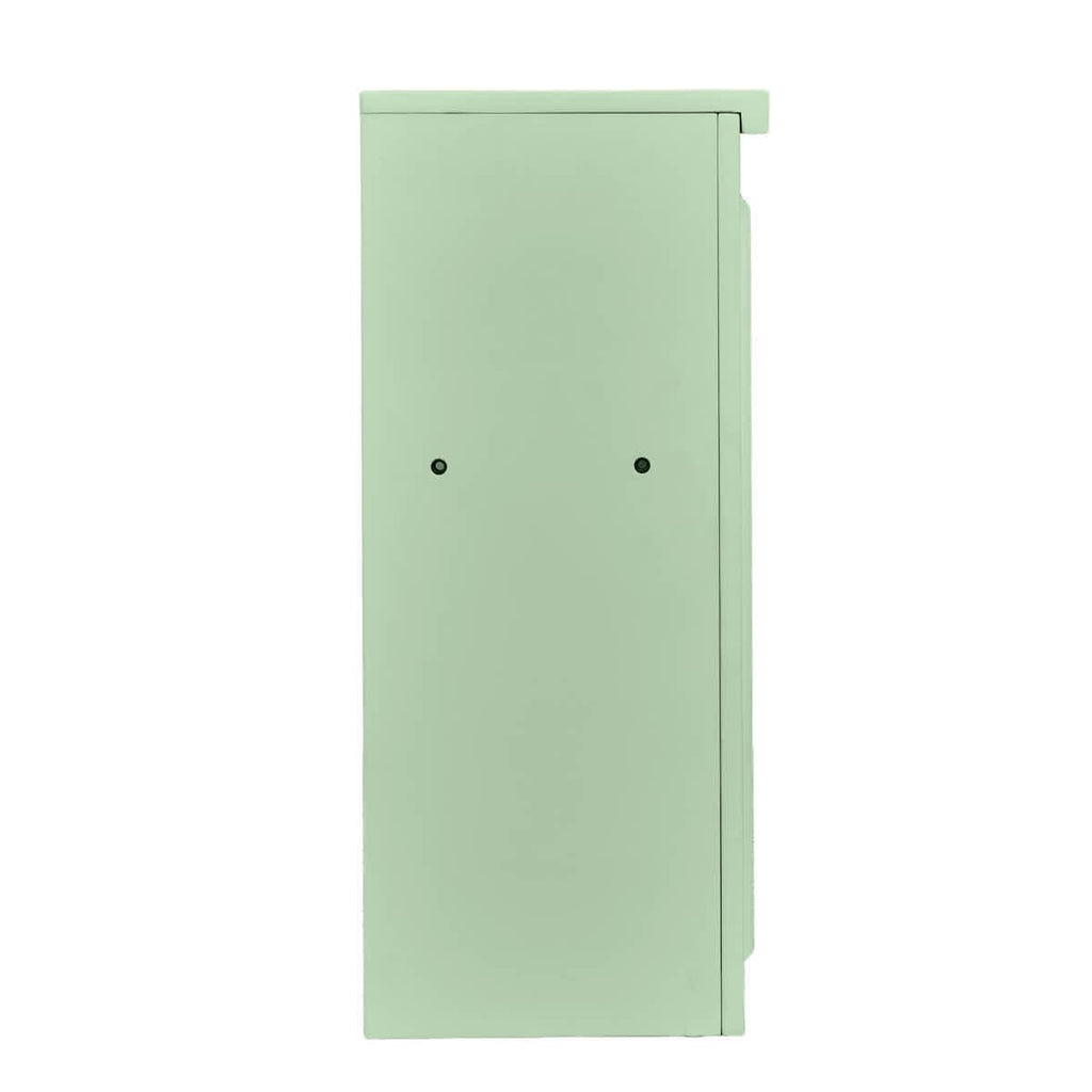Sage Green 48" x 12" x 30" Portable Stage Facade with Front Overhang and Flush Sides