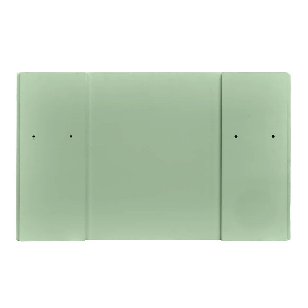 Sage Green 48" x 12" x 30" Portable Stage Facade with Front Overhang and Flush Sides