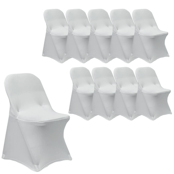 10-Pack Spandex Folding Chair Cover 250gsm