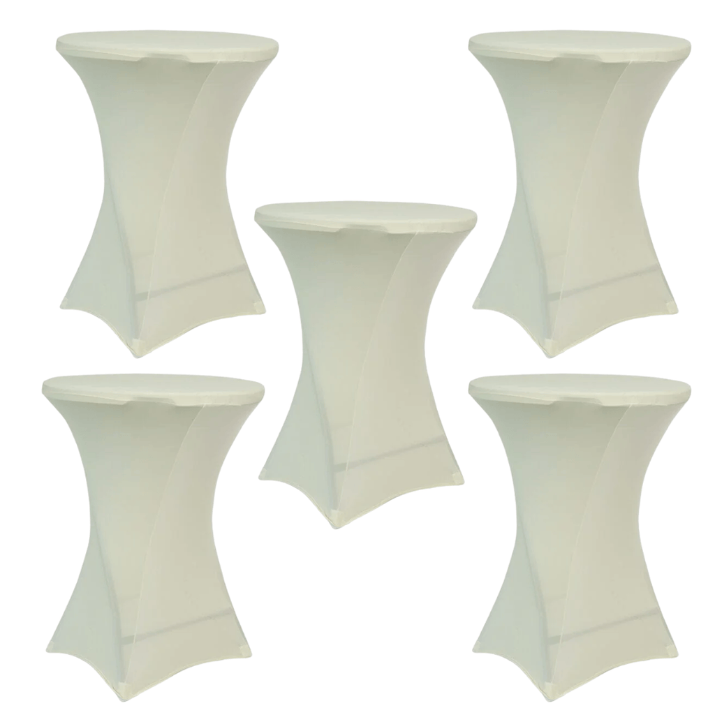 5-Pack Spandex Cocktail Table Cover 250gsm 36"