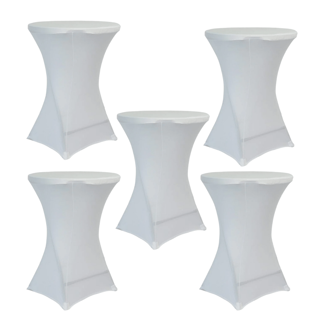 5-Pack Spandex Cocktail Table Cover 250gsm 36"