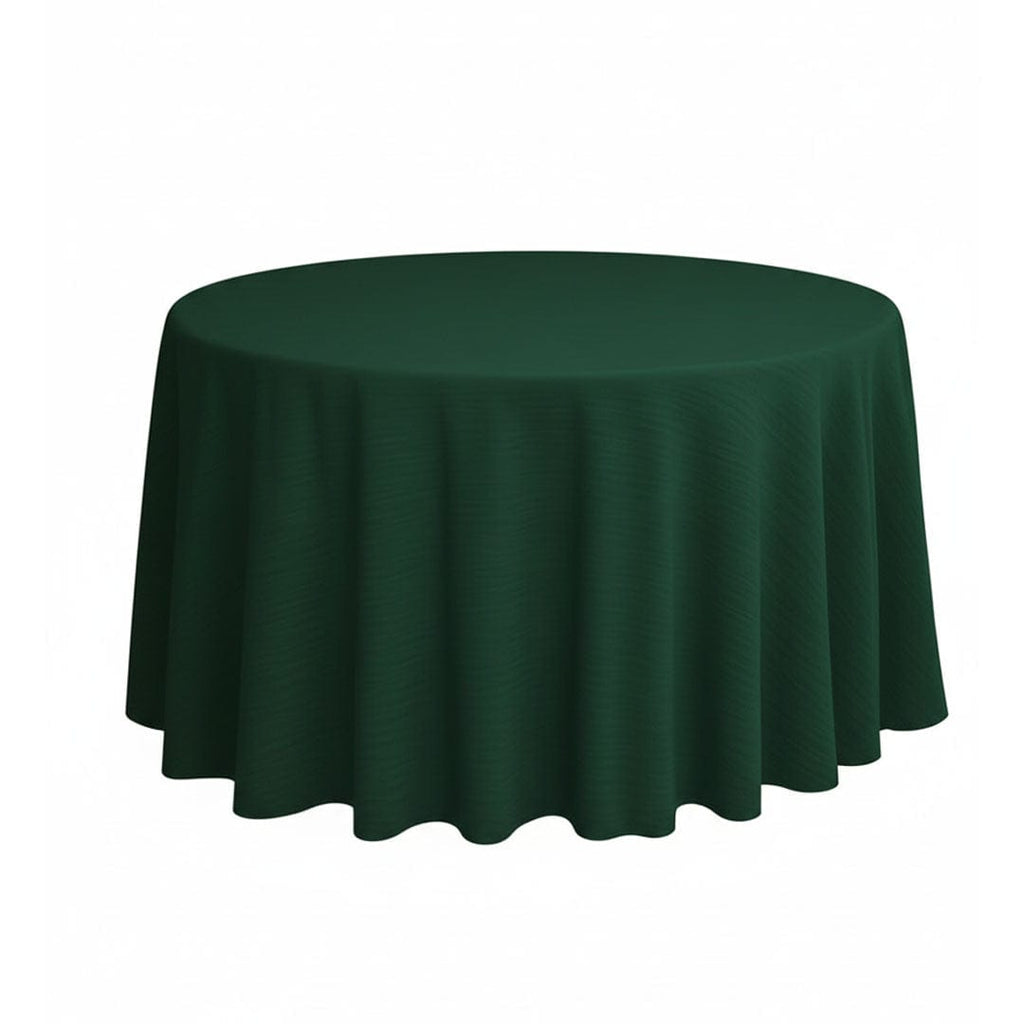 Hunter Green Round Velvet Tablecloth Linen