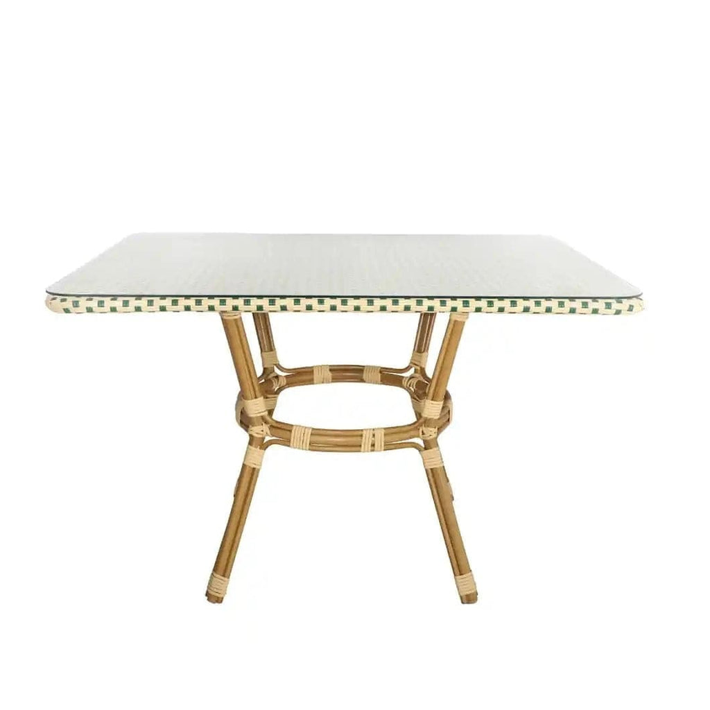 48" x 36" Glass Top French Bistro Table