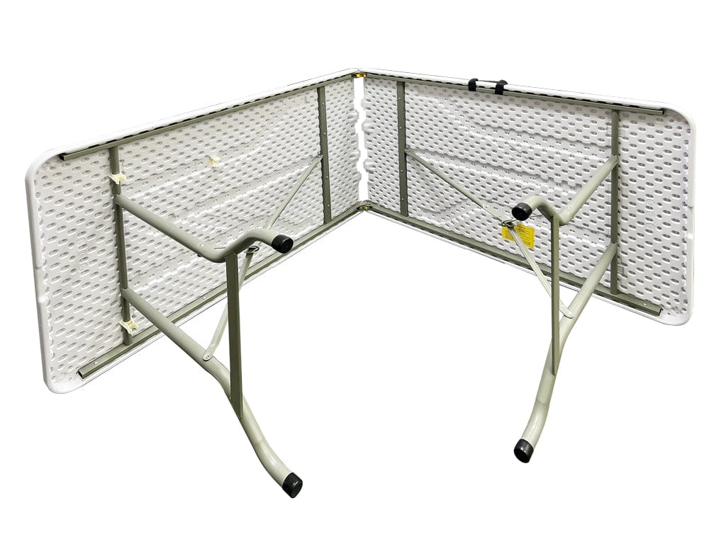 96" x 30" (8 Foot) Rectangle Heavy Duty Fold-In-Half Plastic Table