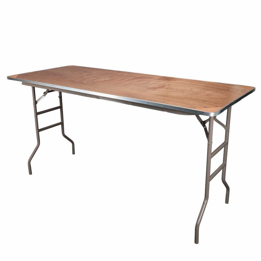 Counter Height Buffet Folding Table with Steel-Core