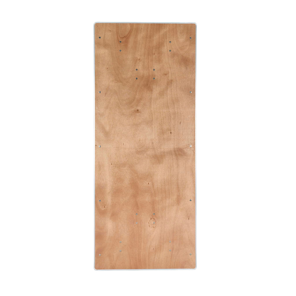 10 Plywood 72" x 30" (6 Foot) Rectangle Folding Tables with Metal Edge + Steel Banquet Table Cart