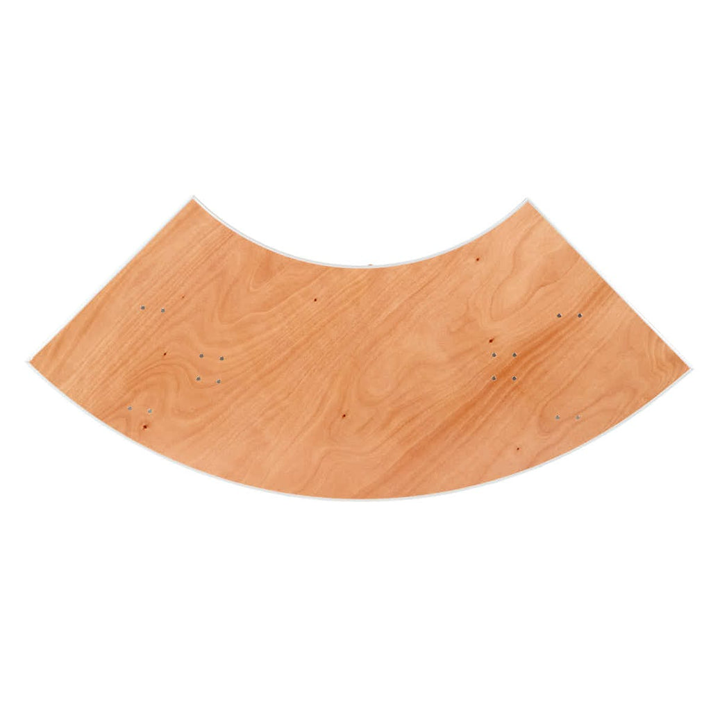 84" x 30" (7 Foot) Serpentine Plywood Steel-Core Folding Table