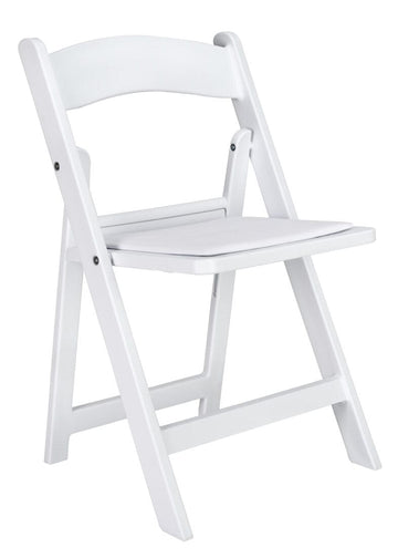 Kids White Resin Folding Chair