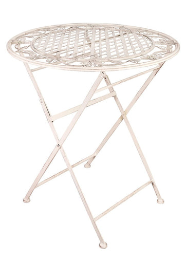 28" Antique White Barcelona Bistro Table