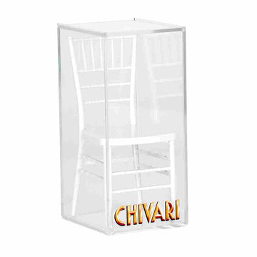 White Unpainted Mini Ballroom Chair 1:6 Scale Model