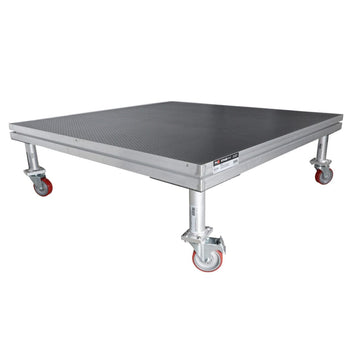 XSQ-16W StageQ Locking Staging 16" Height Stage Legs with 5" Rubber Steel Casters | Set of 4