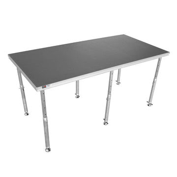 XSQ-4X8MK3 StageQMK3 4'x8' Single Portable Stage Unit Height (6) Adjustable Legs from 28" to 48"