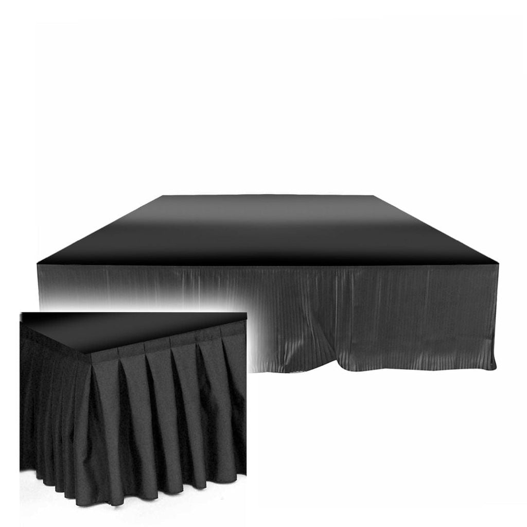 Black Stage Skirt, 8ft Length, XSQ-Compatible