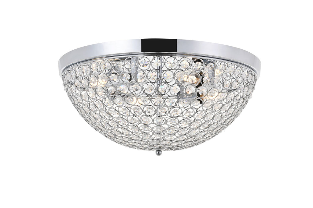 ZC121-LD5012F18C - Living District: Taye 4 light Chrome Flush Mount