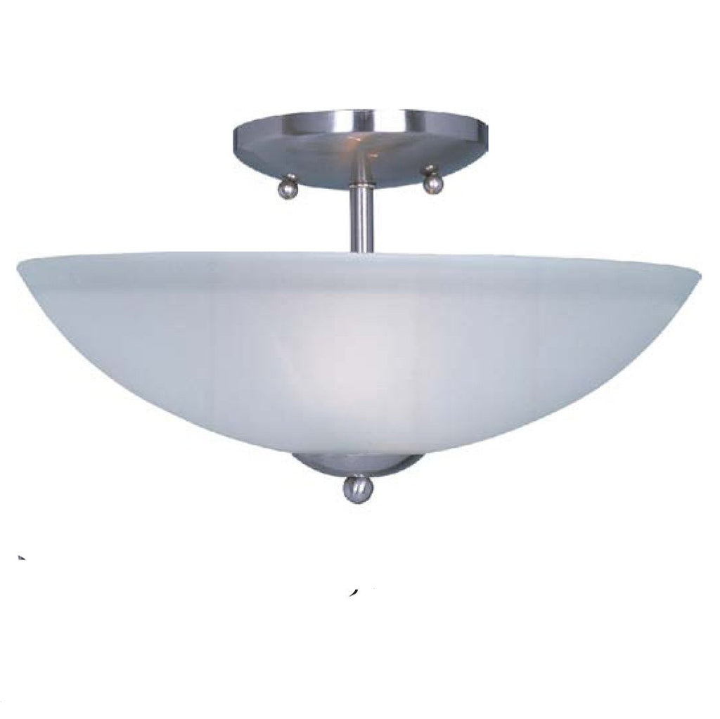 Logan 2-Light Semi-Flush Mount Satin Nickel - C157-10042FTSN