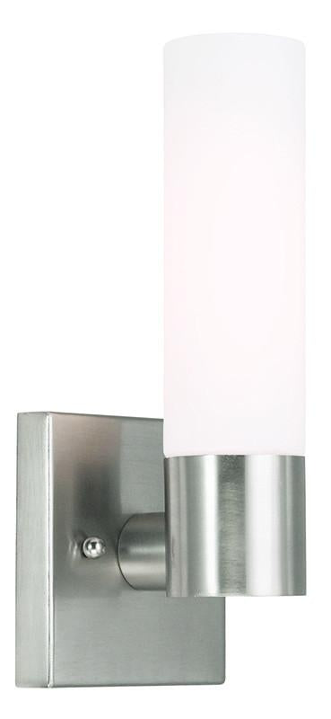 Livex Aero 1 Light Brushed Nickel Wall Sconce - C185-10101-91