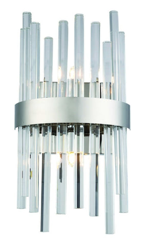 ZC121-3000W8C - Regency Lighting: Dallas 2 light Chrome & Clear Wall Sconce Clear Royal Cut Crystal