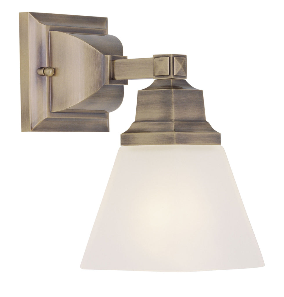 Livex Mission 1 Light Antique Brass Bath Light - C185-1031-01