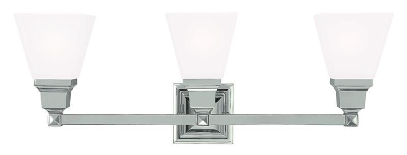 Livex Mission 3 Light Polished Nickel Bath Light - C185-1033-35