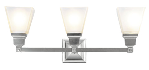 Livex Mission 3 Light Brushed Nickel Bath Light - C185-1033-91