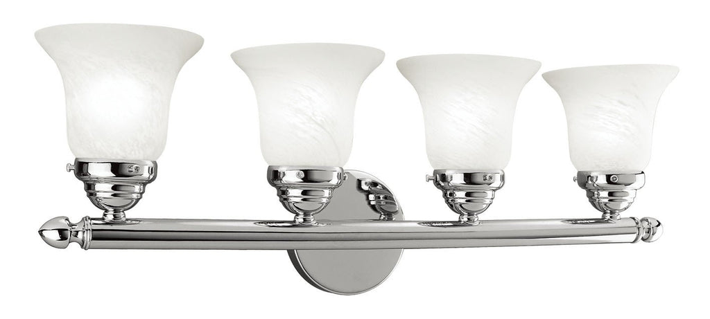 Livex Neptune 4 Light Polished Chrome Bath Light - C185-1064-05