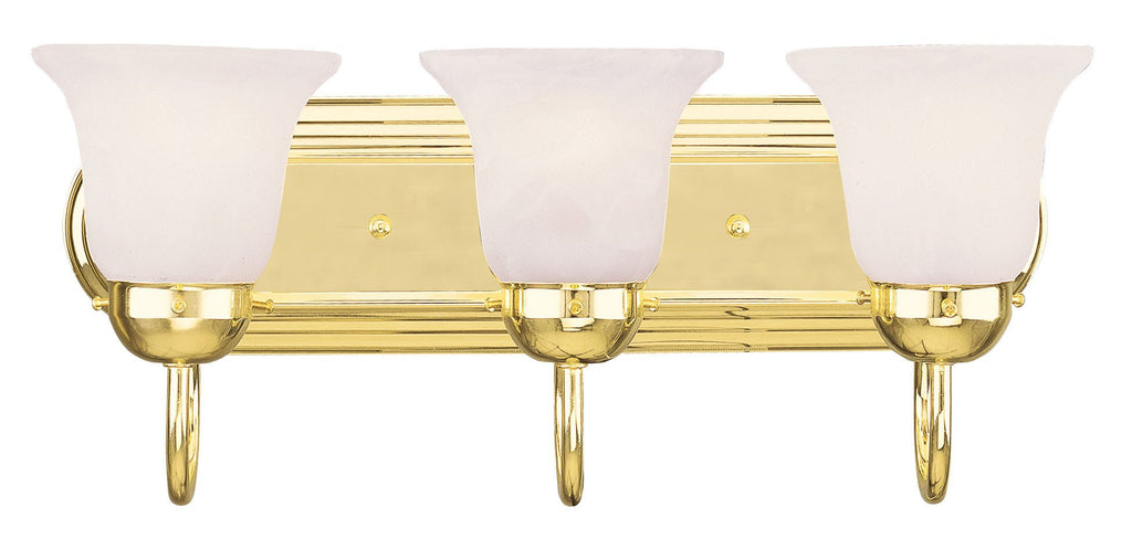 Livex Riviera 3 Light Polished Brass Bath Light - C185-1073-02