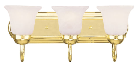 Livex Riviera 3 Light Polished Brass Bath Light - C185-1073-02