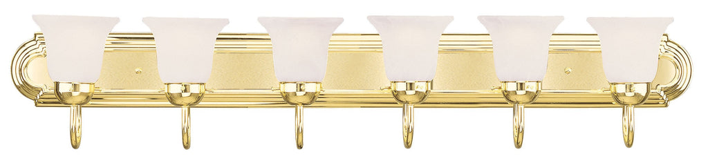 Livex Riviera 6 Light Polished Brass Bath Light - C185-1076-02