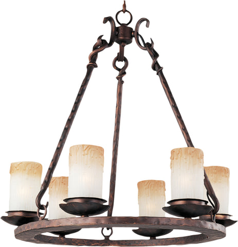 Notre Dame 6-Light Chandelier Oil Rubbed Bronze - C157-10975WSOI