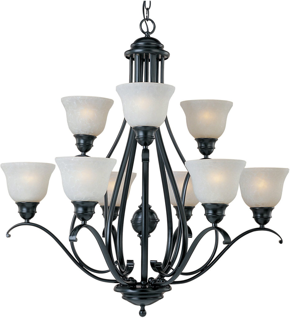 Linda 9-Light Chandelier Black - C157-11806ICBK