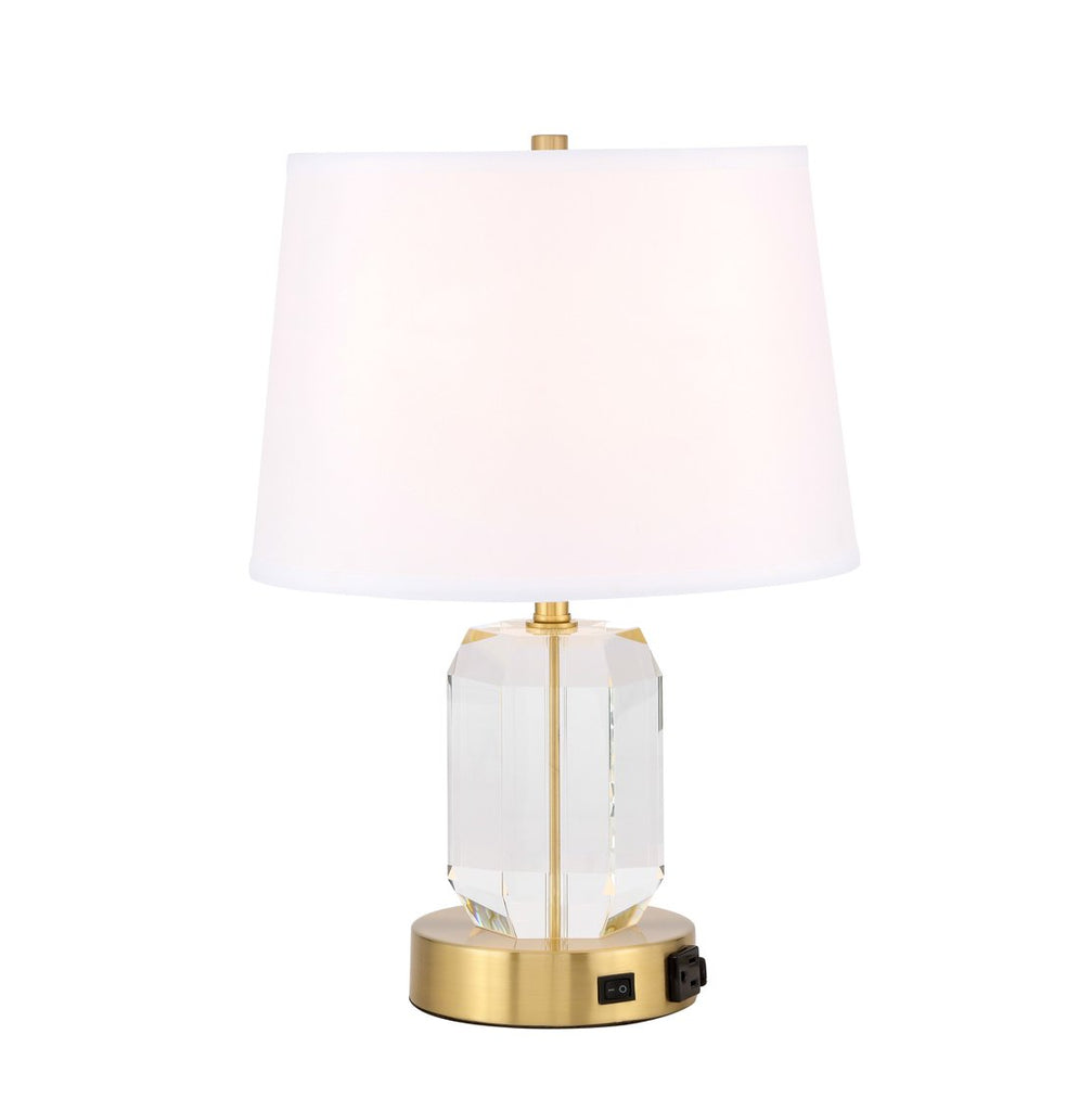 ZC121-TL3047BR - Regency Decor: Wendolyn 1 light Brass Table Lamp