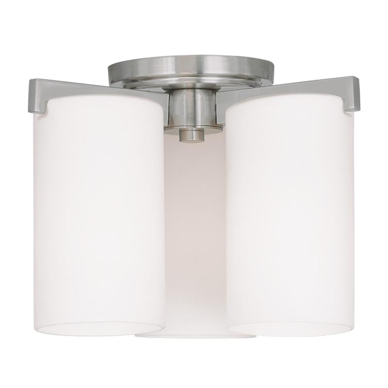 Livex Astoria 3 Light Brushed Nickel Ceiling Mount - C185-1324-91