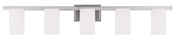 Livex Astoria 5 Light Brushed Nickel Bath Light - C185-1335-91