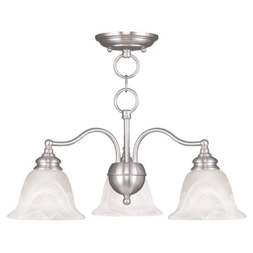 Livex Essex 3 Light BN Chandelier/Ceiling Mount - C185-1343-91