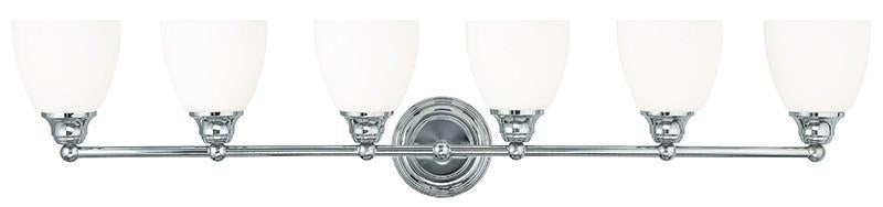 Livex Somerville 6 Light Polished Chrome Bath Light - C185-13666-05