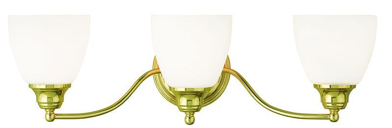 Livex Somerville 3 Light Polished Brass Bath Light - C185-13673-02