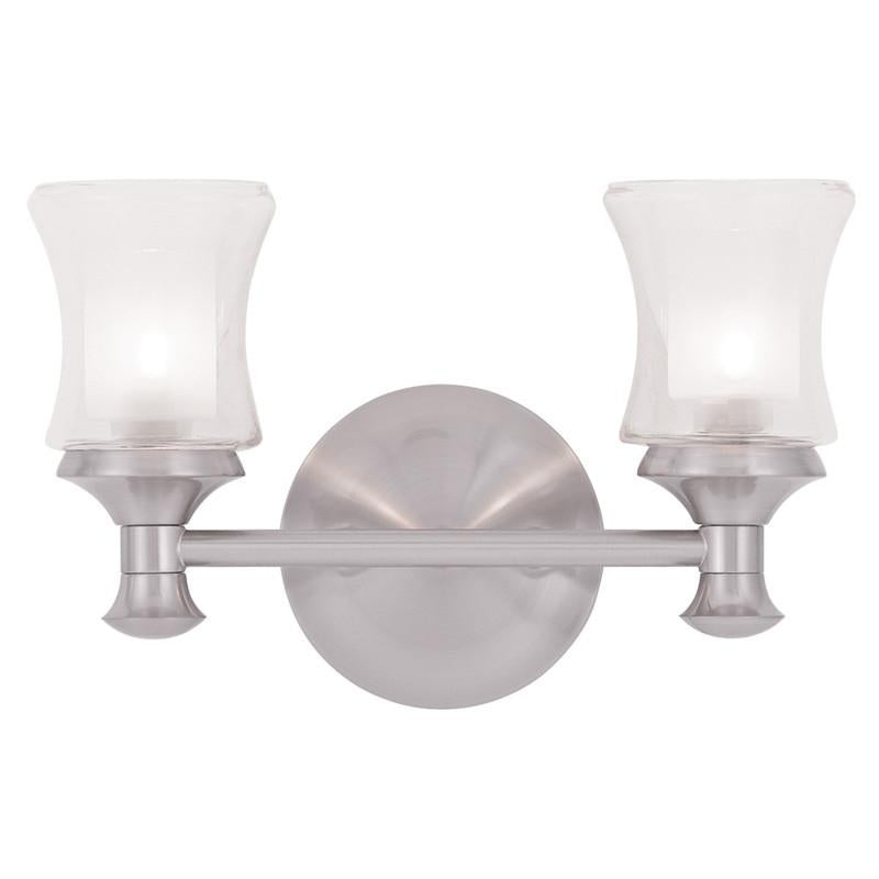 Livex Randolph 2 Light Brushed Nickel Bath Light - C185-1462-91